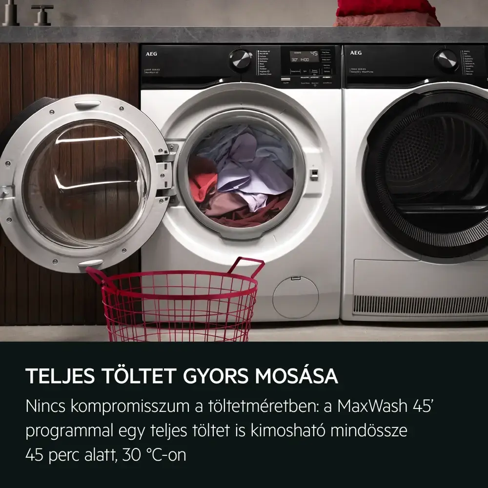 Aeg LFR6G944GE + TR739G4CE mosógép + szárító 3. kép