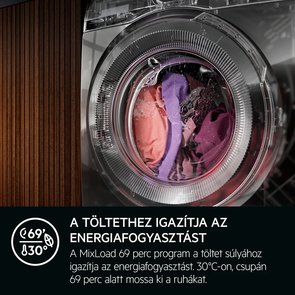 Aeg LFR71844SUE ProSteam® 7000 UniversalDose Elöltöltős mosógép, gőzfunkció, ÖKOInverter motor 9. kép