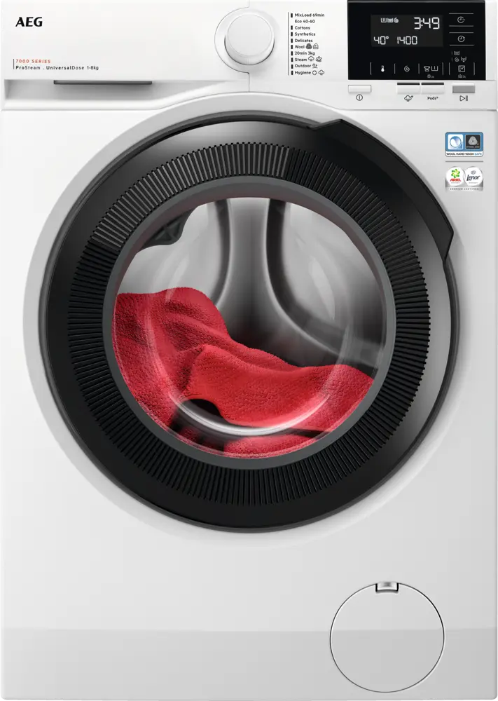 Aeg LFR71844SUE ProSteam® 7000 UniversalDose Elöltöltős mosógép, gőzfunkció, ÖKOInverter motor Fő kép
