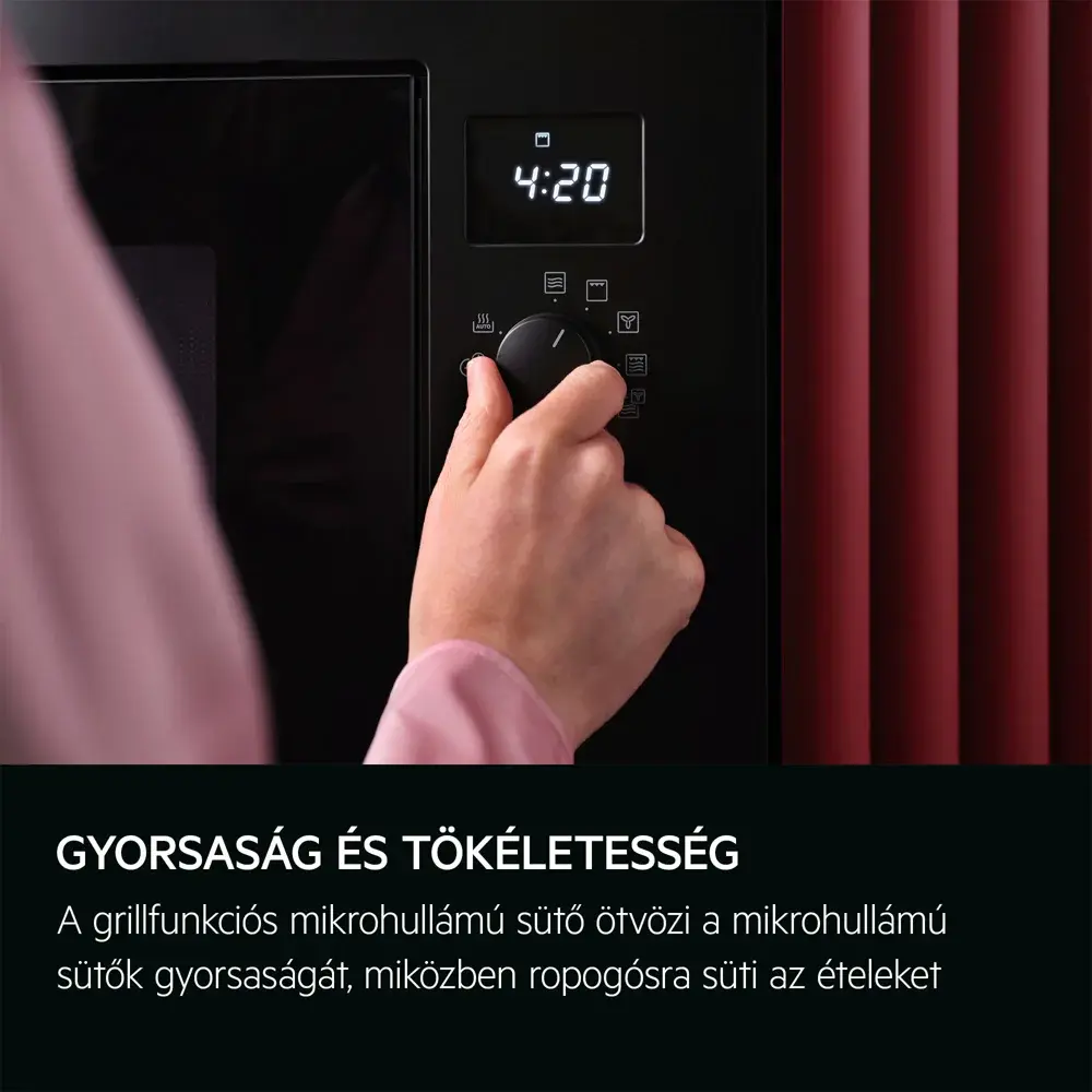 Aeg OMB6G261TT Beépíthető mikrohullámú sütő, grill funkcióval 3. kép