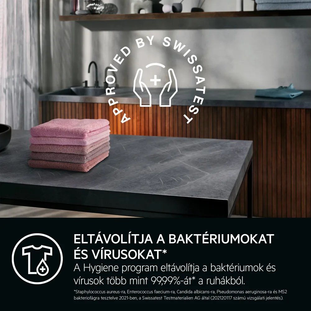 Aeg TR9394CE AbsoluteCare® Plus 9000 Hőszivattyús szárítógép, WIFI, Inverter motor 12. kép