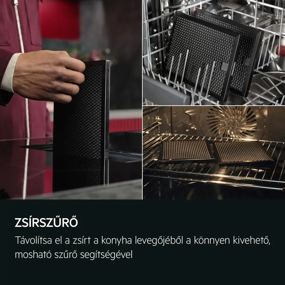 Aeg TT84CB00CB Beépíthető Főzőlap Indukciós lap + elszívó 5. kép