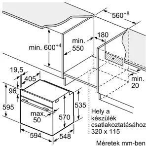 Bosch HQA534EB3 Beépíthető sütő 8. kép