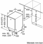 Bosch SPV4EMX17E Beépíthető mosogatógép 14. kép