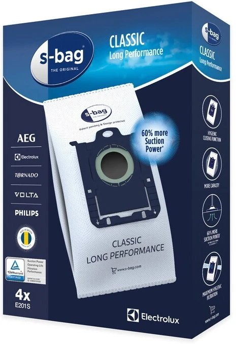 Electrolux E201S s-bag® Hosszú élettartamú porzsák 6. kép