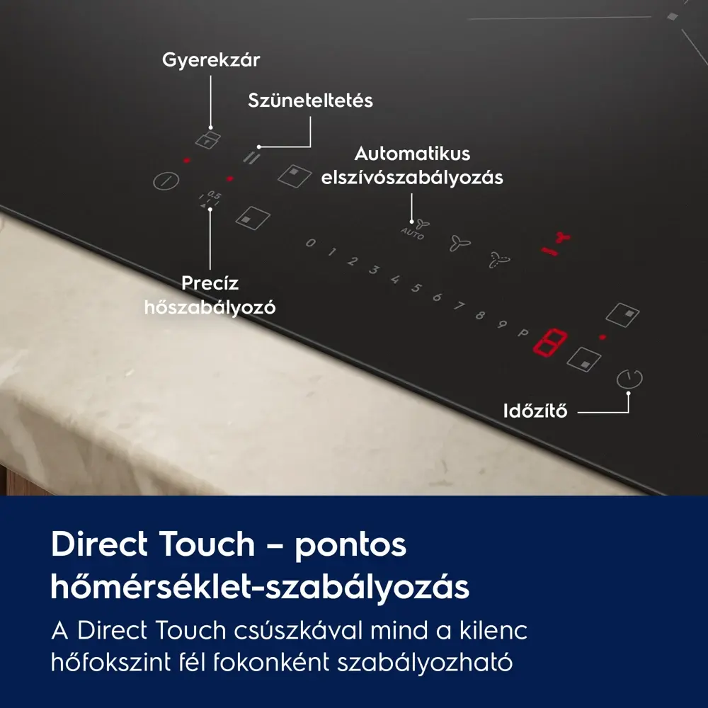 Electrolux ECC83410CK Beépíthető Főzőlap Indukciós lap + elszívó 4. kép