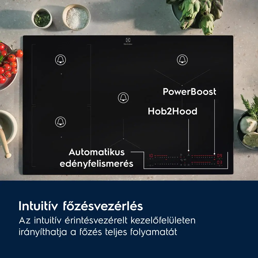 Electrolux EIS82453IT SenseBoil® 700 Indukciós főzőlap, SaphirMatt® SE 80 cm 4. kép