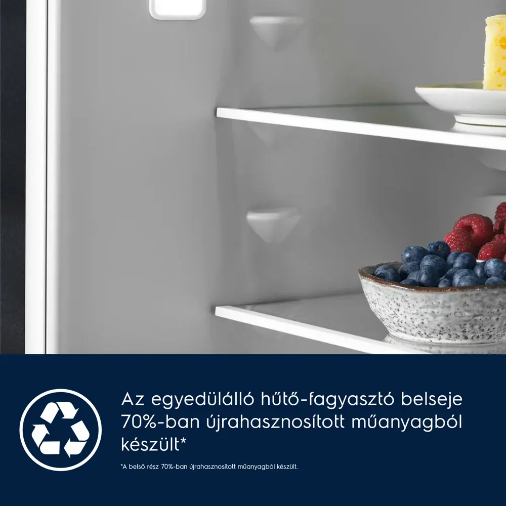 Electrolux ENA6LE18S BI Hűtő alulfagyasztós 3. kép