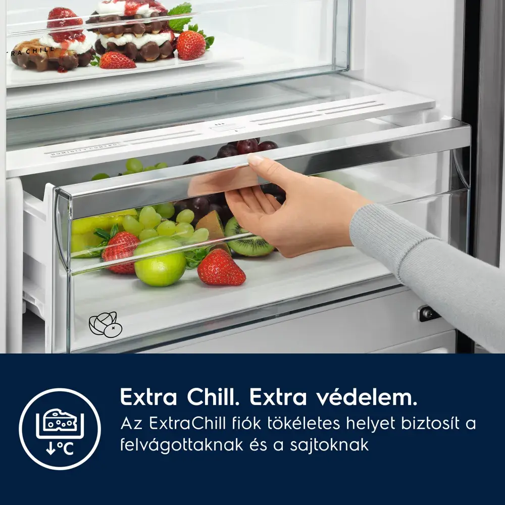 Electrolux ENA7CD18S Beépíthető Hűtő alulfagyasztós NF 4. kép