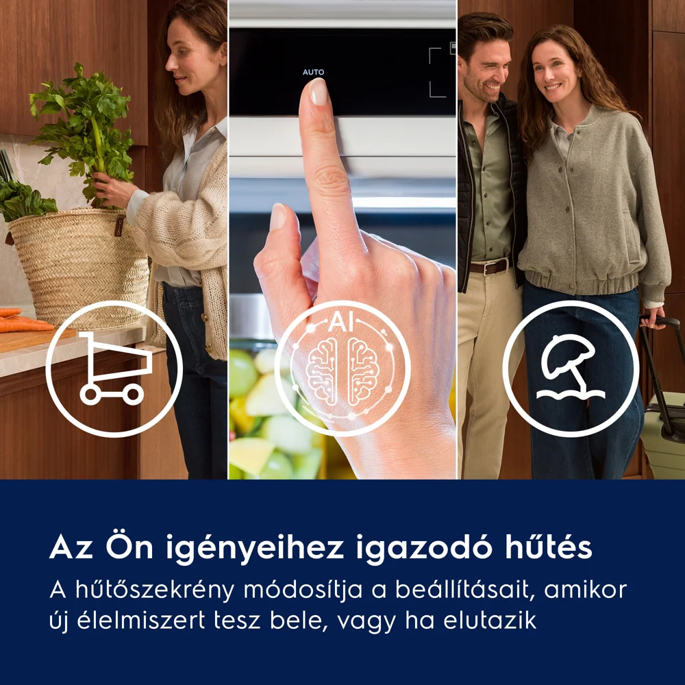 Electrolux ENA7CE18S3 BI Hűtő alulfagyasztós NF 4. kép