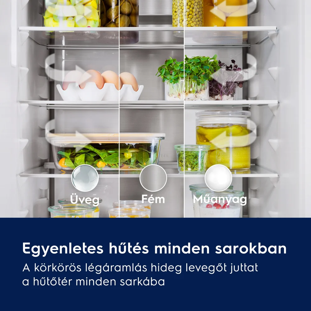 Electrolux ENA7CE18S3 BI Hűtő alulfagyasztós NF 6. kép