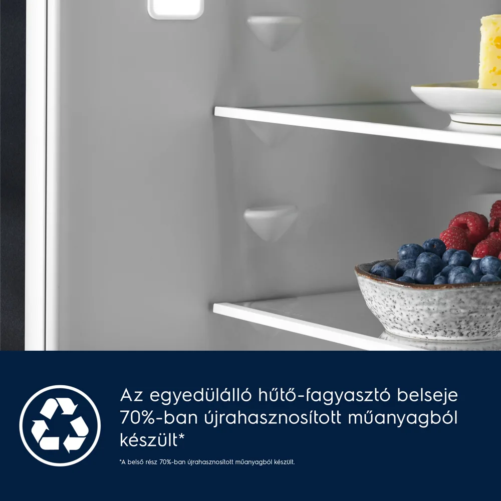 Electrolux ENA7CE18S3 BI Hűtő alulfagyasztós NF 7. kép