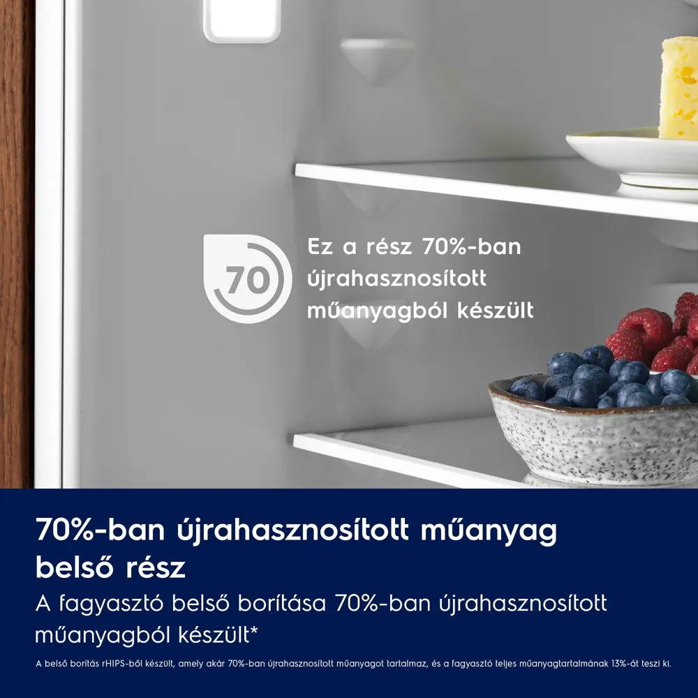 Electrolux ENA7CE18S3 BI Hűtő alulfagyasztós NF 10. kép