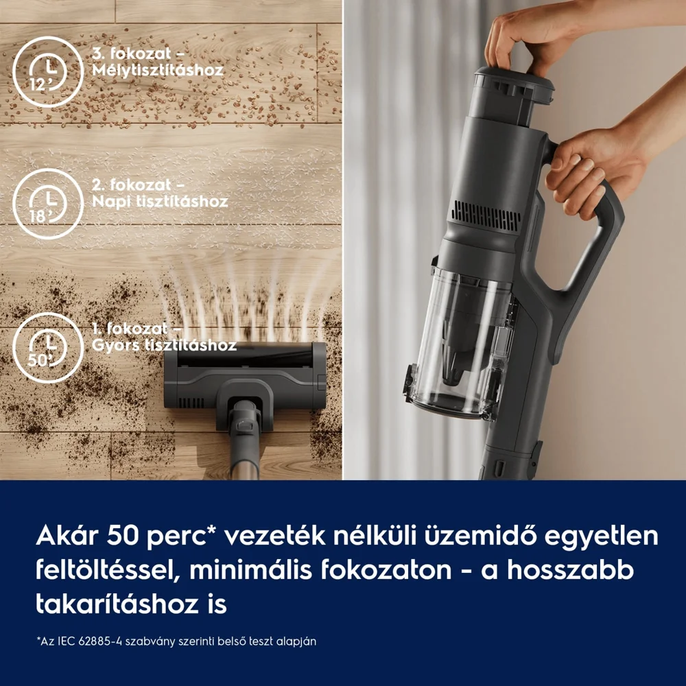 Electrolux EP51UH18DB VEZETÉKNÉLKÜLI AKKUMULÁTOROS PORSZÍVÓ 7. kép