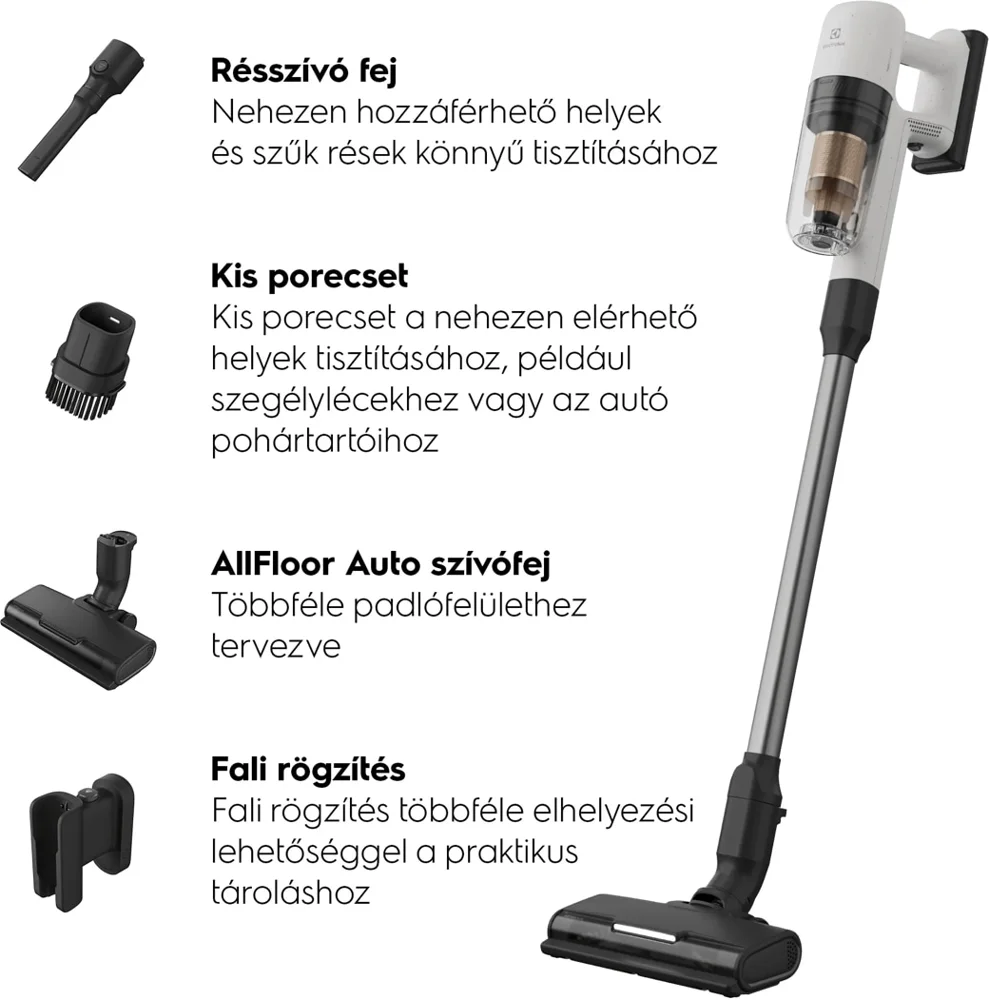Electrolux EP72UB21SW 700 vezeték nélküli álló porszívó 2. kép