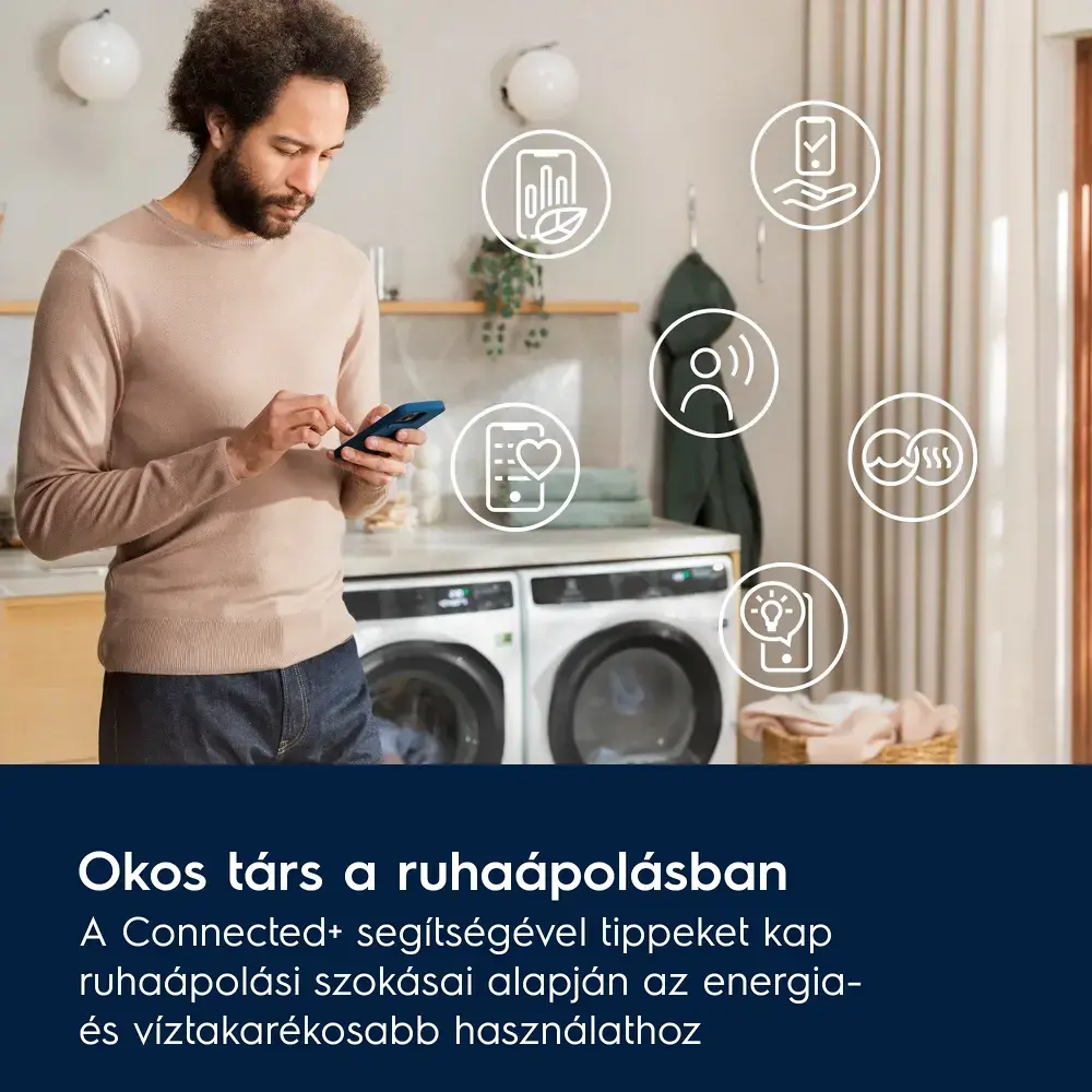 Electrolux EW7W5697QE SteamCare 700 Mosó-szárító gép gőzprogrammal kondenzációs szárítás 4. kép
