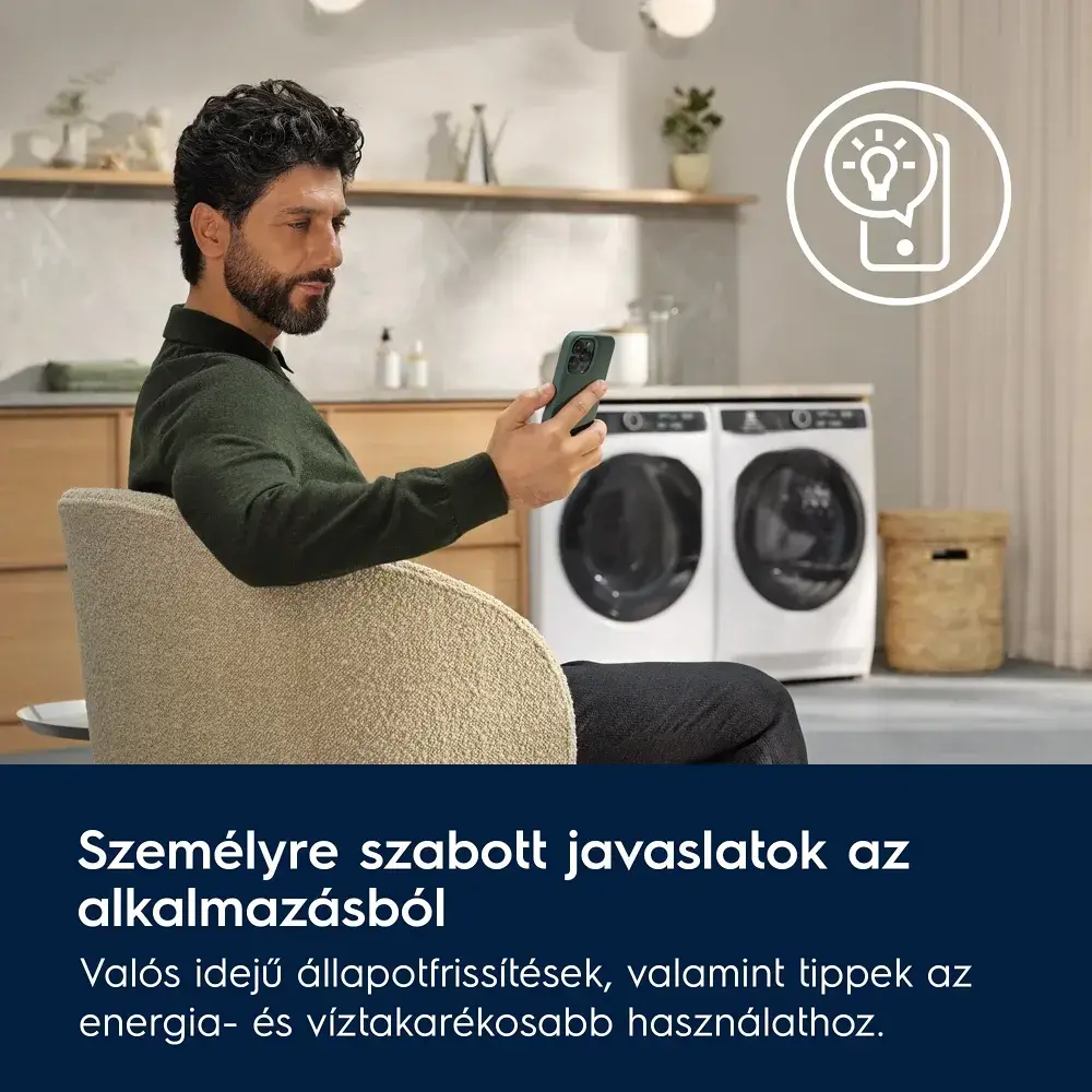 Electrolux EW7W5697QE SteamCare 700 Mosó-szárító gép gőzprogrammal kondenzációs szárítás 6. kép
