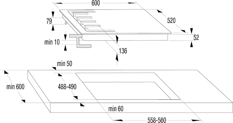 Gorenje G641EX beépíthető gázfőzőlap 9. kép