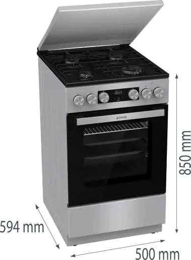 Gorenje GK5C42SH-B kombinált tűzhely 8. kép