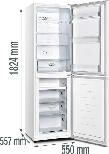 Gorenje NRK418DCW4 alulfagyasztós hűtőszekrény 4. kép