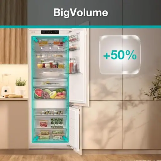 Gorenje NRKI619D61WFE beépíthető alulfagyasztós hűtőszekrény 9. kép