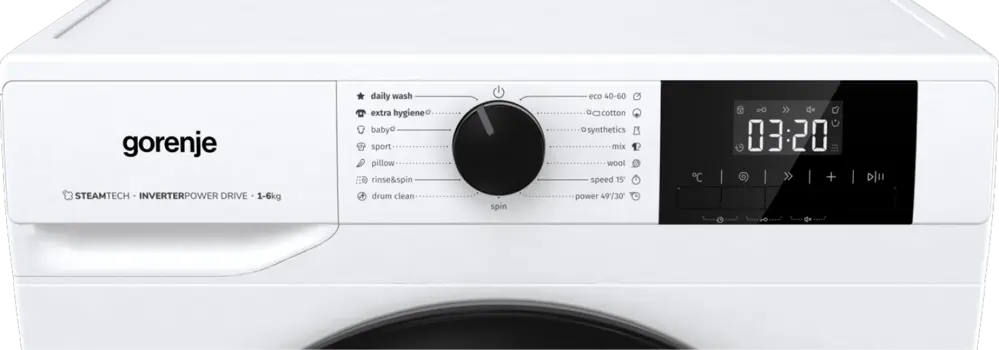 Gorenje W3NGPI61SAS elöltöltős keskeny mosógép 6. kép