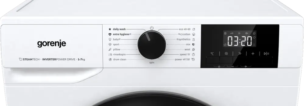 Gorenje W3NGPI72SAS elöltöltős keskeny mosógép 5. kép