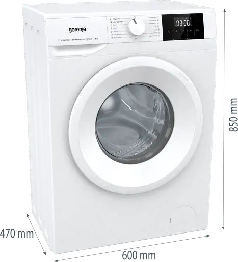 Gorenje WNGPI61SBS elöltöltős keskeny mosógép 8. kép