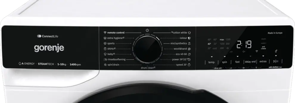 Gorenje WPNA14A3PWIFI elöltöltős mosógép 6. kép