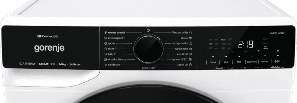 Gorenje WPNA84A2TSWIFI elöltöltős mosógép 10. kép