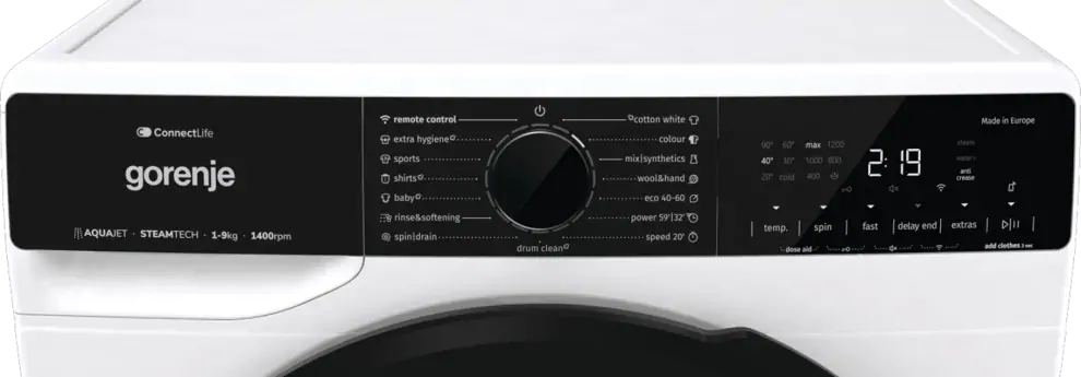 Gorenje WPNA94A1PWIFI elöltöltős mosógép 9. kép