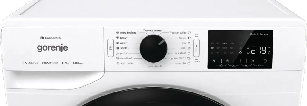 Gorenje WPNEI74A1SWIFI elöltöltős mosógép 9. kép