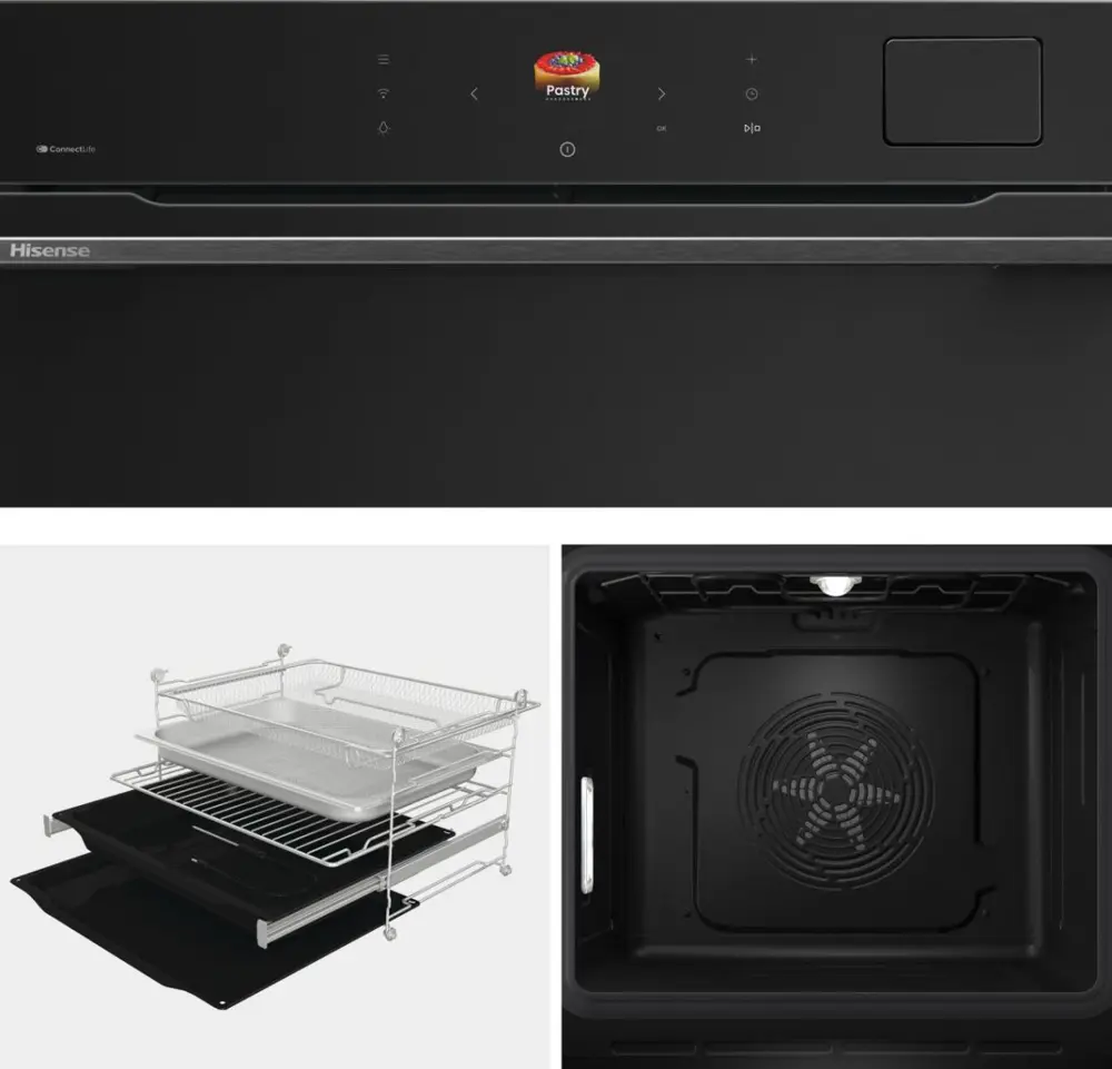 Hisense BFS615S8B beépíthető önálló sütő 6. kép
