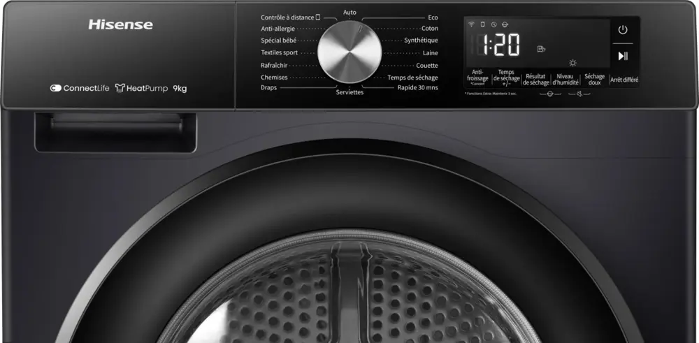 Hisense DH3S902BBCC hőszivattyús szárítógép 8. kép