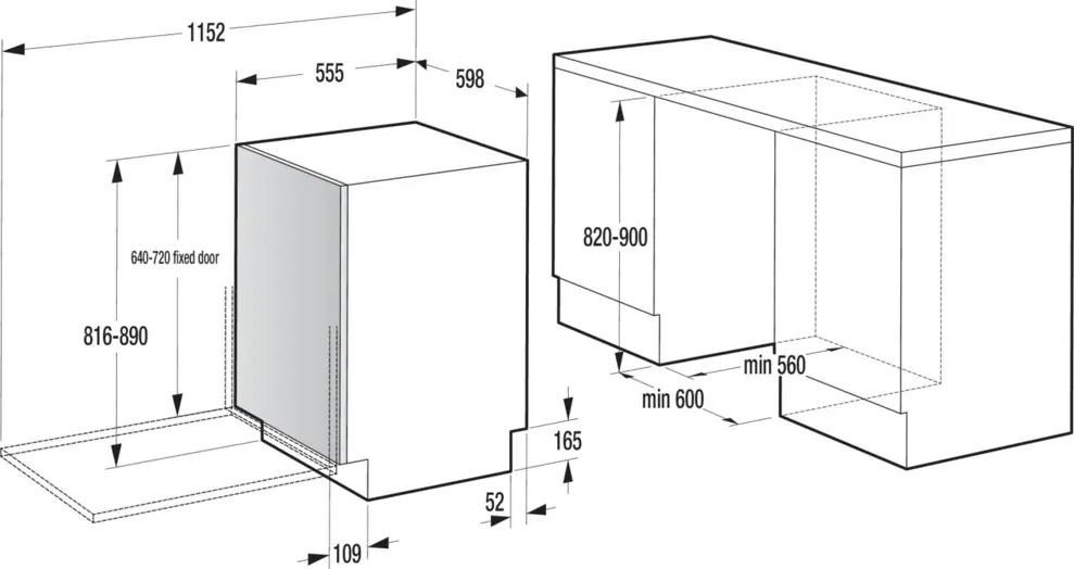 Hisense HV693A66UVAD beépíthető mosogatógép 15. kép