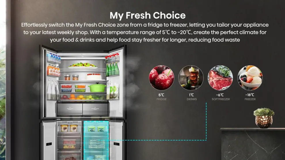 Hisense RQ768N4GBE side by side 6. kép