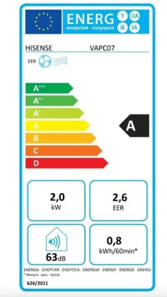 Hisense VAPC07 Mobil Klíma 2. kép