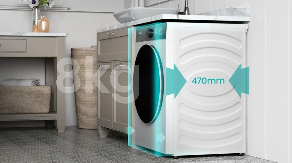 Hisense WF5I8043BWF elöltöltős keskeny mosógép 21. kép