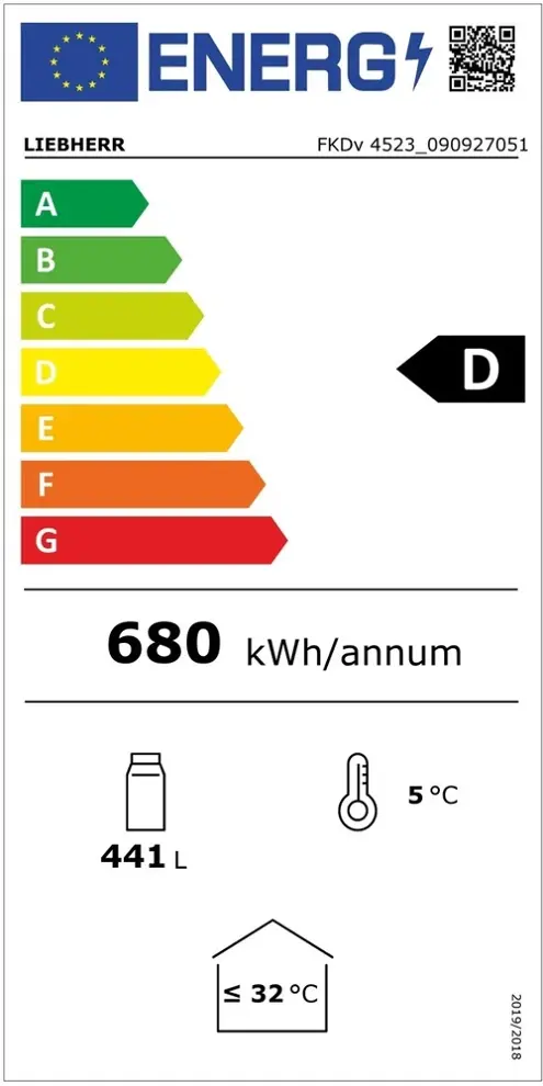 Liebherr FKDV 4523_109260 FKDv 4523 PremiumPlus mechanikus vezérléssel Hűtőkészülék az árusítási bemutatóhoz, keringőlevegő hűtéssel 2. kép