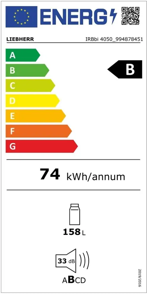 Liebherr IRBBI 4050 beépíthető hűtőszekrény 2. kép