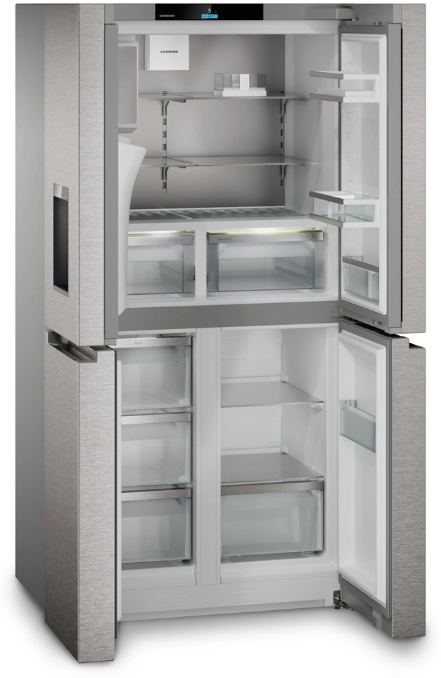 Liebherr MBSDDI 9028 4 ajtós francia ajtós hűtő-fagyasztó víz- és jégkocka adagolóval 3. kép