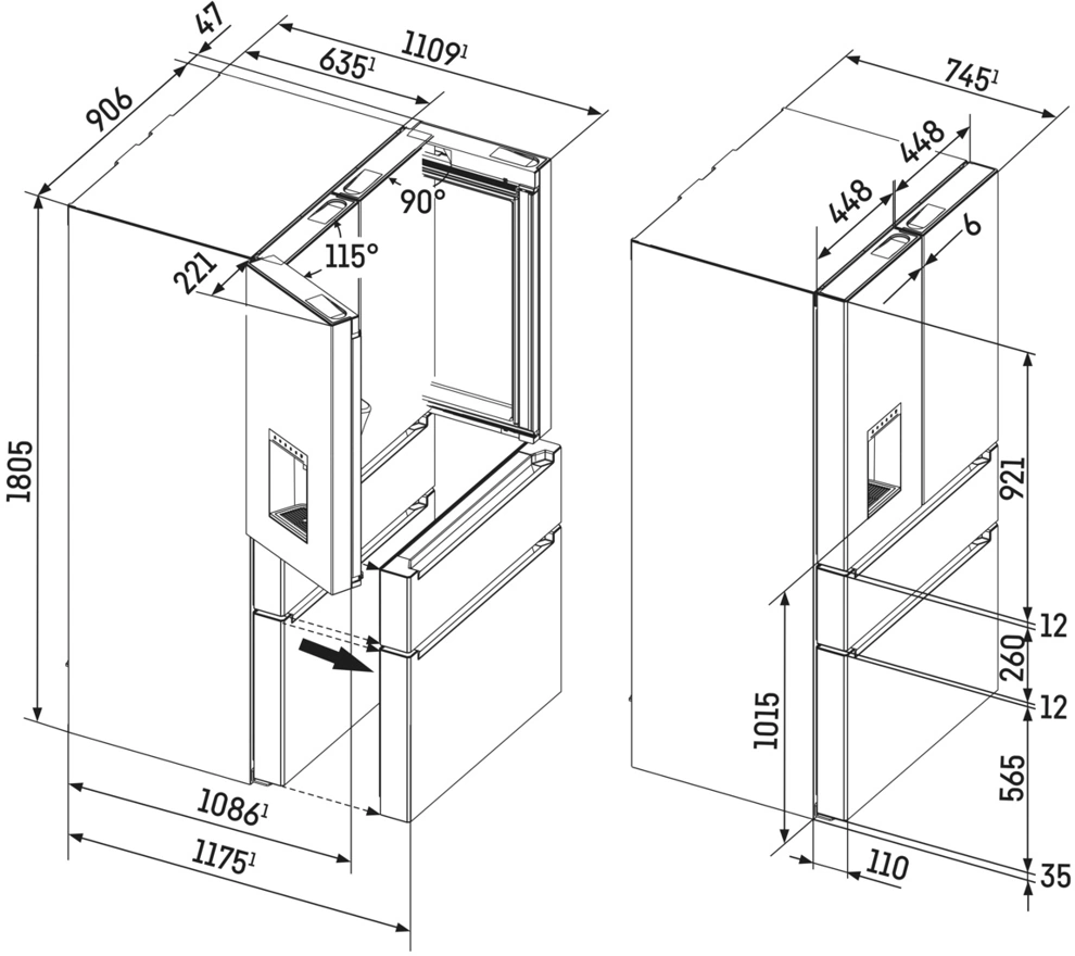 Liebherr MBSDDI 9558 alulfagyasztós hűtőszekrény 22. kép