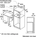 Bosch BFL553MS0 BEÉPÍTHETŐ MIKROHULLÁMÚ SÜTŐ 2. kép