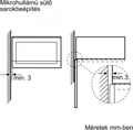 Bosch BFL553MS0 BEÉPÍTHETŐ MIKROHULLÁMÚ SÜTŐ 3. kép
