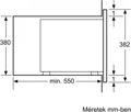 Bosch BFL553MS0 BEÉPÍTHETŐ MIKROHULLÁMÚ SÜTŐ 5. kép