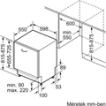 Bosch SMV25EX02E  Beépíthető mosogatógép 9. kép