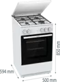 Gorenje GG5A14WJ gáztűzhely 8. kép