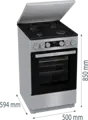 Gorenje GK5C42SH-B kombinált tűzhely 8. kép