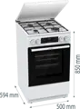 Gorenje GK5C42WJ kombinált tűzhely 8. kép
