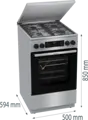 Gorenje GKS5C71XF kombinált tűzhely 8. kép